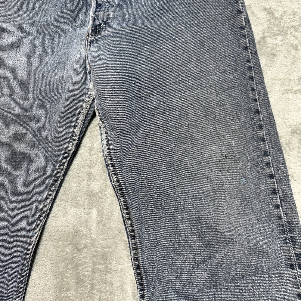 VTG 90s Levi's 501 Jeans Mens 36x30 Made in USA Button Fly Distressed Baggy - Picture 14 of 16